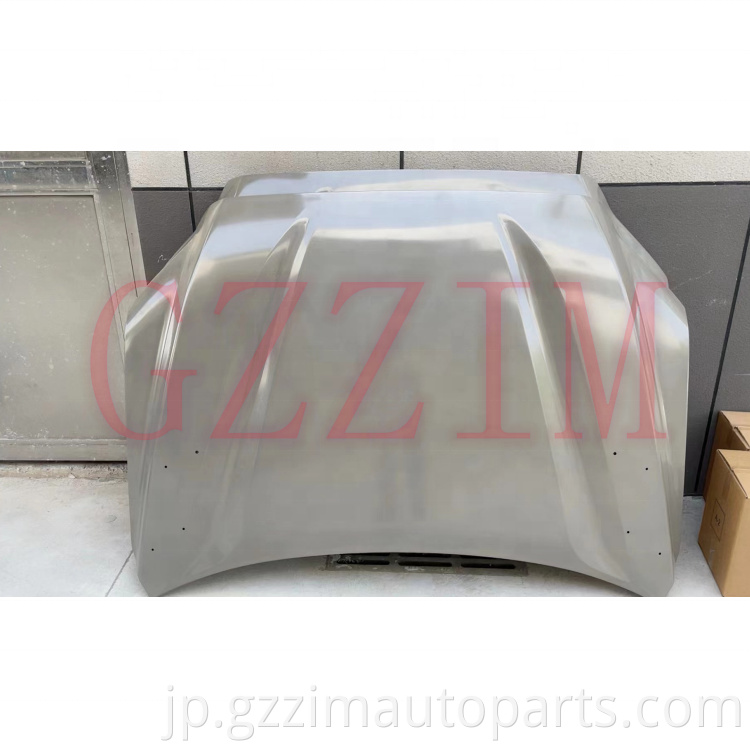 Modified Black Aluminum Alloy Hood Used For 2022 Tundra